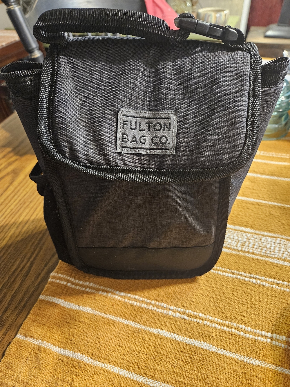 Fulton Black/grey Unisex Lunch Bag